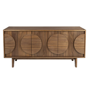 Zuiver Groove buffet/meuble bas en noyer 3 portes