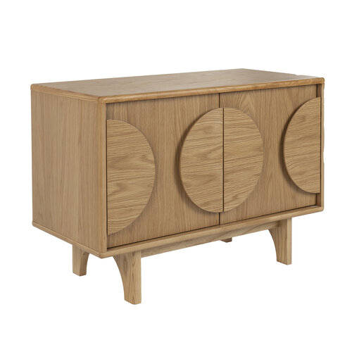 Zuiver Groove dressoir/lage kast eik 2 deuren