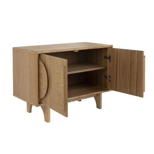 Zuiver Groove dressoir/lage kast eik 2 deuren