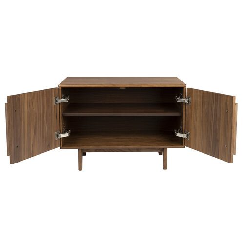 Zuiver Groove dressoir/lage kast walnoot 2 deuren