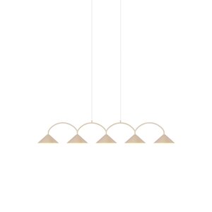 Globen Lighting Curve 5 hanglamp beige