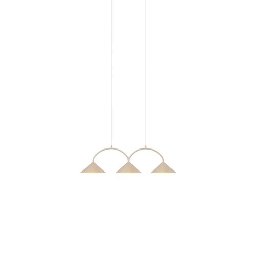 Globen Lighting Curve 3 hanglamp beige