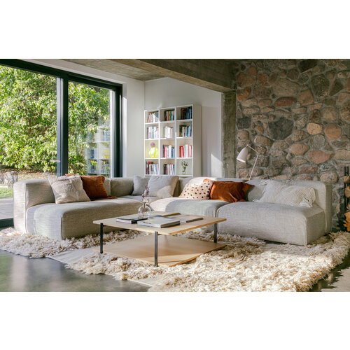 Sits Edda sofa 3 x element 114 + corner rock natural