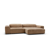 Edda sofa 1 x element 114 + 1 x chaise longue 114 + 2 x armrest bloom teddy brown