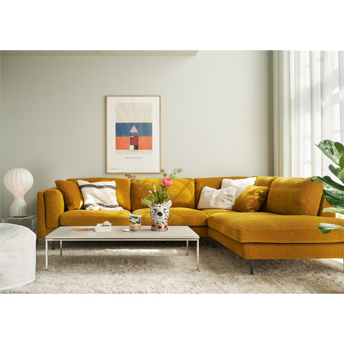 Sits Sigge sofa 3-zit links + hoek + bank rechts Moss mustard