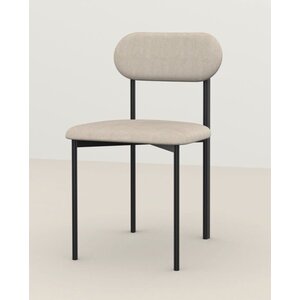 Studio Henk Oblique chaise de salle à manger rembourrée cadre noir Orion cream 02