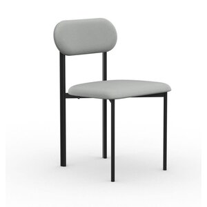 Studio Henk Oblique chaise de salle à manger rembourrée cadre noir Olbia natural 01