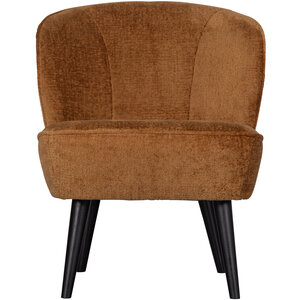WOOOD Sara fauteuil en chenille cognac
