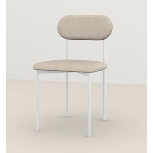 Studio Henk Oblique chaise de salle à manger rembourrée cadre blanc Orion cream 02