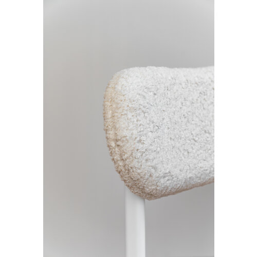 Studio Henk Oblique eetkamerstoel bekleed wit frame Bear