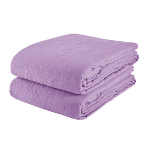 Linge Particulier Nappe en lin lilas 170 x 170