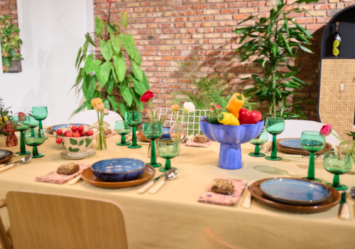 Table en fleurs