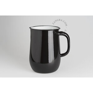 zangra Pichet 2,5 l noir en émail