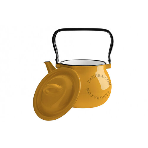 zangra Ketel/waterkoker 2,5 l mosterd email