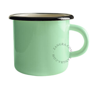 zangra Tasse 25 cl menthe en émail zangra Tasse 25 cl menthe en émail