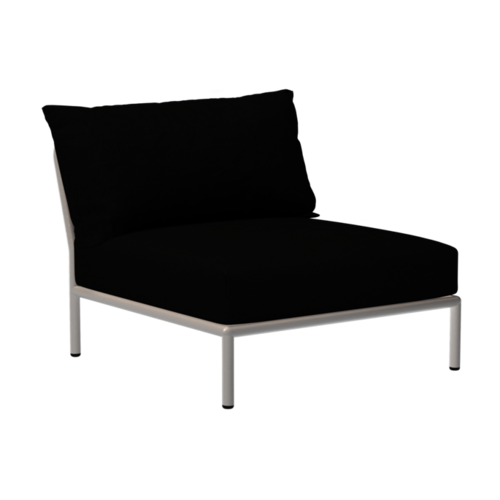 Houe Level2 lounge sofa midden module sunbrella heritage - mat witte frame