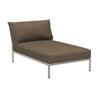 Level2 lounge sofa chaise longue sunbrella heritage - mat witte frame