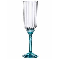 Florian champagneglas lichtblauw - set van 6