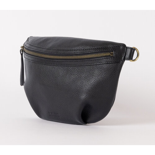 O My Bag Milo bum bag - soft grain leder zwart