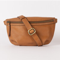 Milo bum bag - wild oak soft grain leder