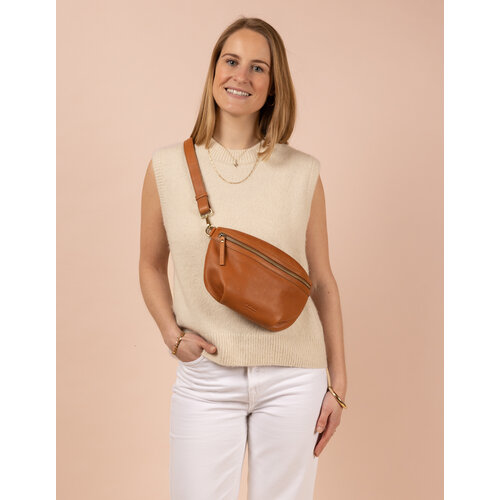 O My Bag Milo bum bag - wild oak soft grain leder