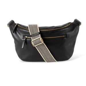 O My Bag Drew maxi sac banane avec 2 anses - cuir soft grain noir O My Bag Drew maxi sac banane avec 2 anses - cuir soft grain noir