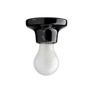 zangra Plafondlamp / wandlamp zwart porselein