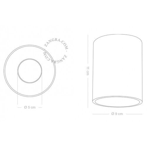 zangra LED spotlight wit Ø 9 cm