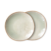 70's dessertbord Mist Ø 22 cm - Set of 2