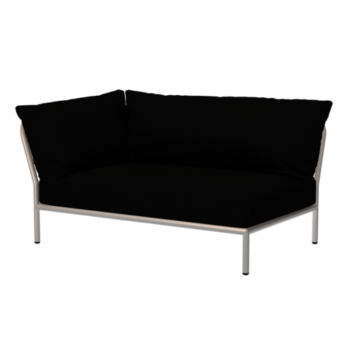 Houe Level2 lounge sofa linkerhoek sunbrella heritage - mat witte frame