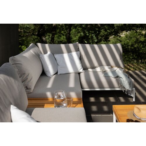 Houe Level2 lounge sofa linkerhoek sunbrella heritage - mat witte frame