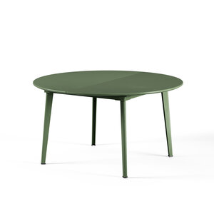 Emu Plus4 ronde verlengbare tuintafel military green Ø 138+60