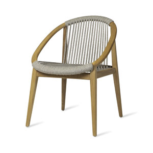 Vincent Sheppard Frida chaise de jardin en teck non traité dune white