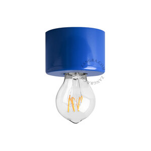 zangra Plafondlamp / wandlamp gelakt blauw Ø 8,5 cm