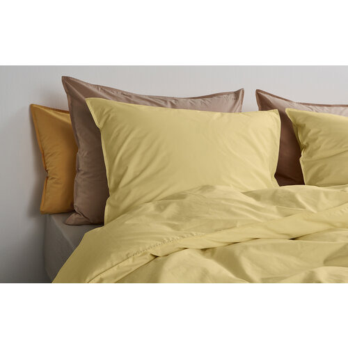 SUITE702 Dekbedovertrek percale katoen butter yellow - excl kussensloop