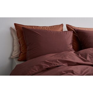 SUITE702 Dekbedovertrek excl kussensloop percale katoen brique red