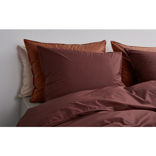 SUITE702 Dekbedovertrek excl kussensloop percale katoen brique red