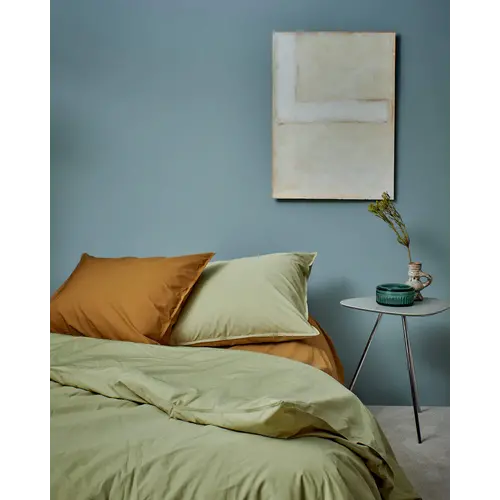 SUITE702 Dekbedovertrek percale katoen pistachio - excl kussensloop