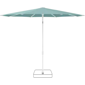 Glatz Smart parasol mast mat wit stof 417 ocean
