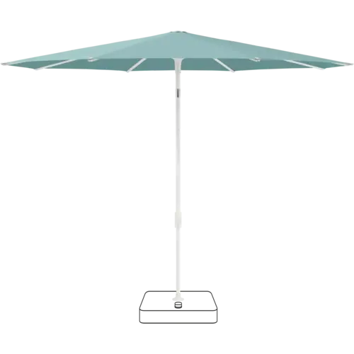 Glatz Smart parasol mast mat wit stof 417 ocean