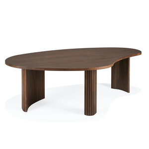 Ethnicraft Boomerang table basse 126 x 74 en teck