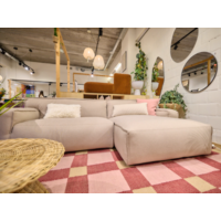 Clay sofa 1,5 zit + chaise longue small - Soil Natural 01