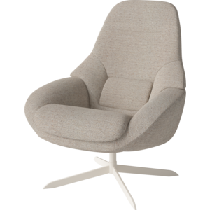 Bolia Saga fauteuil édition spéciale piètement en acier laqué crème