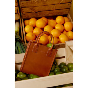 O My Bag Jackie mini sac à main en cuir classique cognac O My Bag Jackie mini sac à main en cuir classique cognac