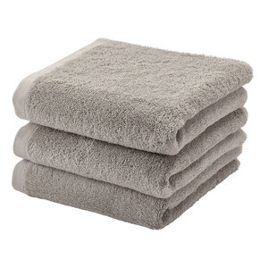 Aquanova London handdoek truffle 55 x 100 – set van 3 Aquanova London handdoek truffle 55 x 100 – set van 3