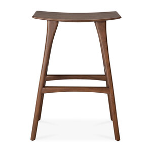 Ethnicraft Osso tabouret de bar en teck brun - SH 77,5