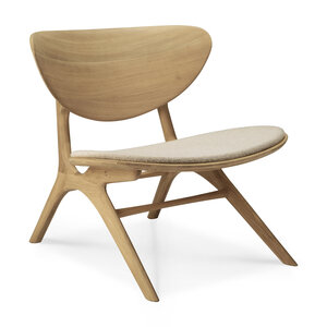 Ethnicraft Eye chaise longue en chêne rembourrée