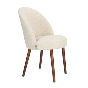 Dutchbone Barbara chaise en bouclé beige Dutchbone Barbara chaise en bouclé beige
