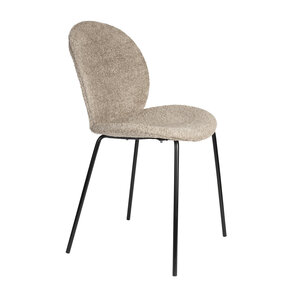 Zuiver Bonnet chaise de salle à manger teddy beige