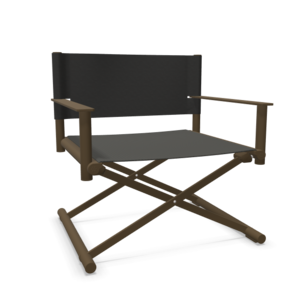 Emu Terra director's chaise longue de jardin indian brown/moka incl. coussin d'assise - MODÈLE D'EXPOSITION